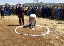 بزرگترین پروژه قرآنی شهرستان مریوان کلنگ زنی شد