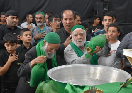 مراسم طشت گذاری و استقبال از محرم در مهدیه سریش آباد