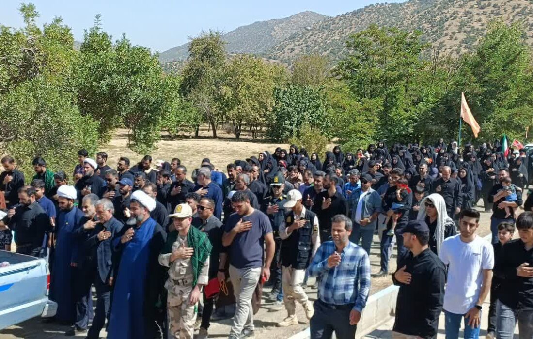 راهپیمایی جاماندگان اربعین حسینی در شهرستان مریوان