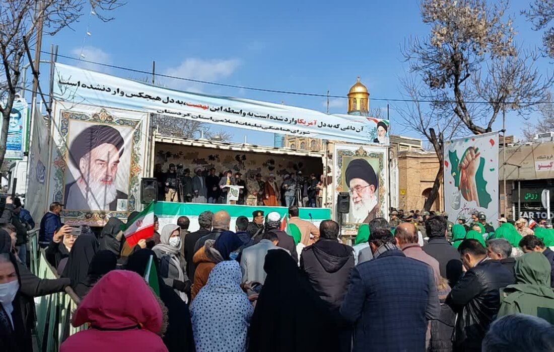 برگزاری راهپیمایی ۲۲ بهمن در سنندج