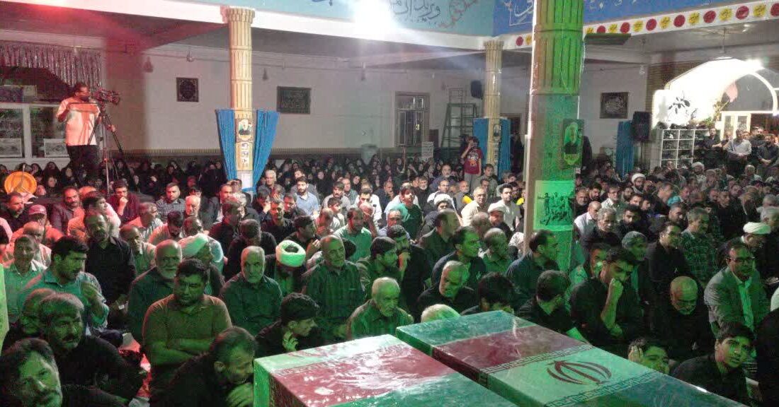 وداع با شهدای غیرت و جهاد در بیجار گروس