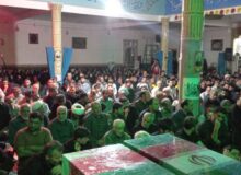 وداع با شهدای غیرت و جهاد در بیجار گروس