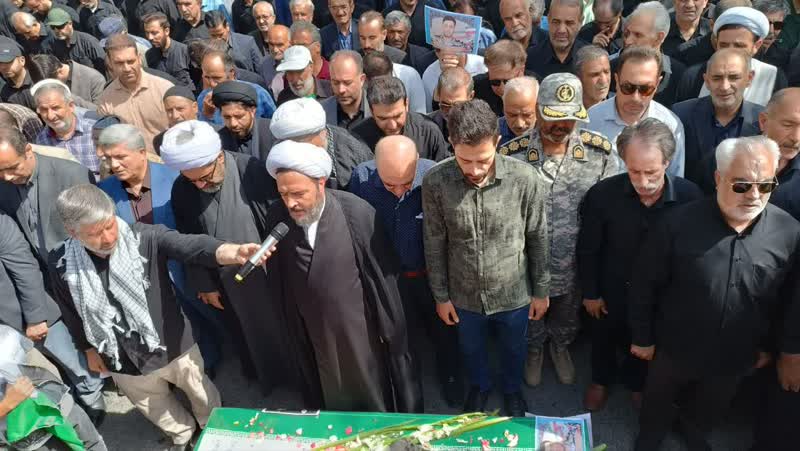 وداع با شکوه مردم دیار گروس با شهید وطن