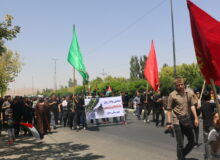 کاروان جاماندگان حسینی در سقز؛ پژواک دلدادگی اربعین