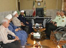 دیدار رئیس اداره تبلیغات اسلامی با فرمانده نیروی انتظامی کامیاران به مناسبت هفته نیروی انتظامی
