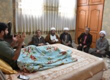 دیدار صمیمی رئیس اداره تبلیغات اسلامی شهرستان قروه با مجروح اغتشاشات اخیر